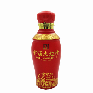 2017年老酒 赊店老酒赊店大红坛小酒46度100ml 拍5发6