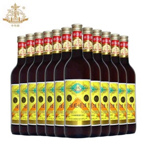 龙徽葡萄酒中华牌桂花陈酒甜酒红酒果酒15度750mlx6瓶/12瓶装包邮