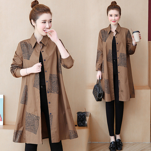 休闲大码衬衣女胖mm中长款-淘宝拼多多热销休闲大码衬衣女胖mm中长款