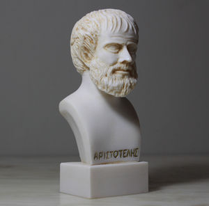 代购希腊古典风格亚里士多德手绘泡沫雪花石膏雕像工件客厅摆件