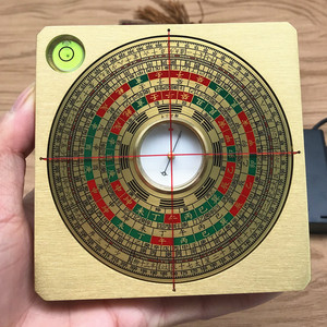 三寸纯铜12层专业激光罗盘三元三合综合盘高精度罗经仪