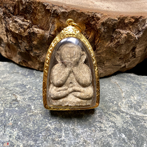 龙婆多 必打佛 娃娃必打 金fu管 金壳带卡 泰国佛牌真品