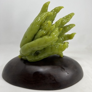 田园岫玉 佛手瓜 玉摆件 岫岩东盛油润玉料 高端玉雕设计手工雕刻