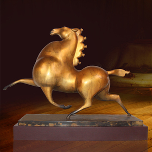 和信铜雕塑马抽象马摆件铜艺术工艺品摆件铜器招财马家居饰品摆件