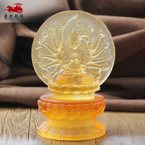 琉璃佛像底座供佛供台摆件椭圆形须弥座观音药师加高双层莲花底座