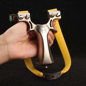 不锈钢98k弹弓扁皮竞技双丝2.5大弓门弹簧快压免绑铝把神鹰弹工器