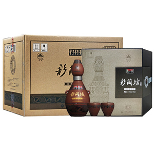 仰韶彩陶坊酒天时(46度450ml 70度50ml)陶香型白酒 3瓶整箱