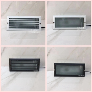 led汽车坡道灯地下室暗装壁灯车库车道嵌入式壁灯雷达感应坡道灯