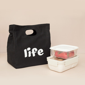 日式简约便当袋手提包餐包上班饭盒包保温袋加厚铝箔保暖饭盒袋子
