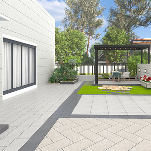 别墅庭院地砖农村小院地面砖户外花园防滑防冻瓷砖pc砖生态地铺石