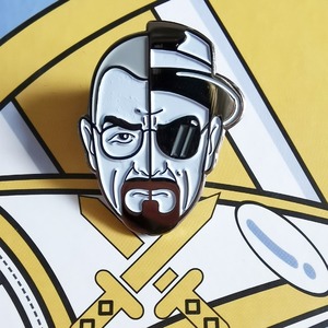 cheer 美剧绝命毒师海森堡胸针欧美人物周边原创设计别针金属徽章