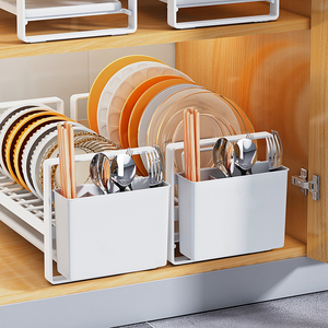 免安装碗盘收纳架厨房置物架碗碟沥水架台式橱柜内筷盒放收碗神器