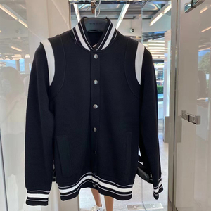 givenchy纪梵希男款外套长袖棒球服卫衣拼色长袖立领外穿开衫上衣