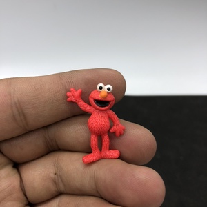 正版散货 卡通动漫 公仔 芝麻街 艾摩 红色 手办模型 小号 diy