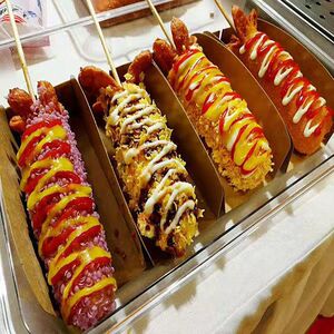 200人付款淘宝开店私房摆摊商用拉丝芝士热狗棒技术配方教程做法小吃