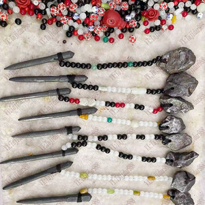 塔吉克族巴基斯坦 高品质黑银子石眉笔 亮亮晶晶的石眉笔石眉笔