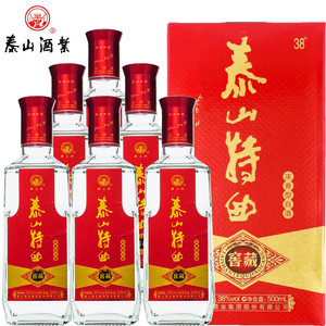 泰山特曲整箱小窖佳酿窖藏38度浓香型白酒500mlx6泰山酒纯粮酿造