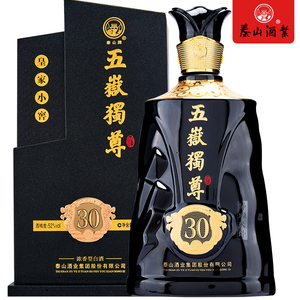 五岳独尊酒泰山白酒30年小窖佳酿52度500mlx1纯粮酿造山东名酒