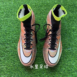 Nike 耐克 刺客10代 彩虹 超顶 高帮 针织飞线 男子足球鞋 718777