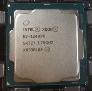 intel/英特尔 xeon/至强 e3-1240v6 cpu/处理器 全新 可开增票