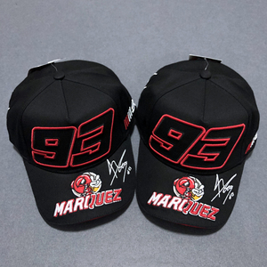 motogp马克马奎斯93号帽子夏季防晒赛车棒球鸭舌帽运动摩托帽刺绣
