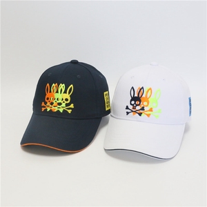 外贸小众元单美国骷髅兔日本支线棒球帽全棉高尔夫球帽吸汗运动帽
