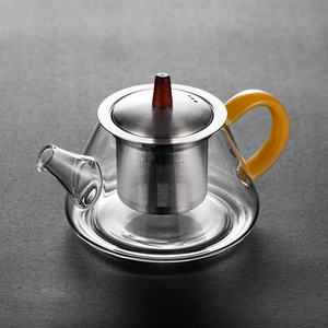 新羽 耐热玻璃小泡茶壶小号迷你一人用功夫茶具小茶壶单壶带过滤