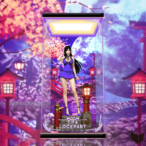 【魔盒】xz工作室 女格斗家 蒂法 tifa 紫色礼服 gk雕像 展示盒