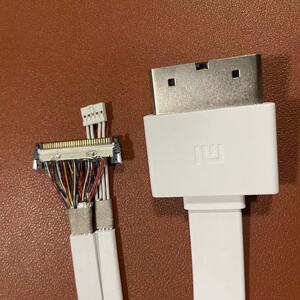 适用小米壁画电视米port连接线延长线l65/75m5bh原装miport转hdmi