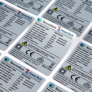 定做哑银不干胶磨砂pvc印刷定制3m防水标签电器铭牌贴纸商标