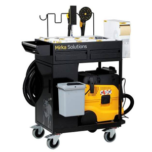 正品芬兰摩卡mirka磨卡气动磨机磨头套装真空集尘桶干磨系统整套