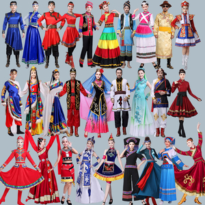 出租少数民族服装蒙古藏族土家瑶彝纳西族裕固族锡伯族舞蹈演出服