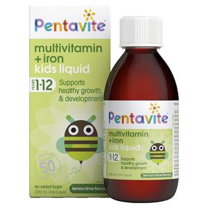 拜耳pentavite儿童复合维生素补铁口服液 200ml澳洲代购包邮包税