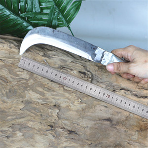 收割镰刀水草刀割草刀小镰刀割草镰刀除草弯刀割菜刀铁柄包邮