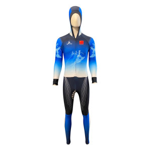 成人儿童大道速滑服短道连体花样滑冰服专业速滑服可定制logo
