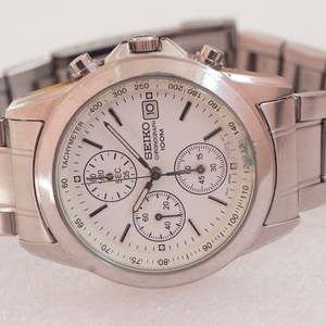 精工 chronograph 三眼石英计时表snd309 7t92-0cw0