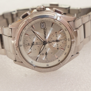 中古二手 精工seiko wired男士石英计时表7t92-0gb0
