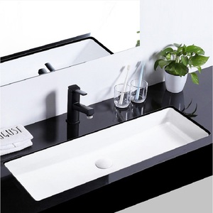 推荐1米特大尺寸台下盆90超长陶瓷洗面盆80cm长方洗手池70洗脸盘