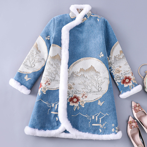 唐装时尚女加厚小棉袄中国风中式复古夹棉外套汉服保暖棉服上衣