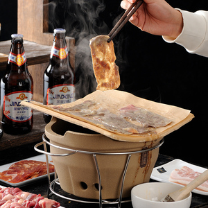 碳炉烤炉泥炉烤肉炉家用日式火炉圆形炭炉烧烤木炭煮茶炉子烤鱼