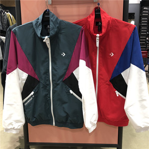 converse匡威校园经典撞色男款运动夹克休闲防风外套10018363-a01