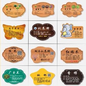 物业吊挂树牌挂牌树木认养牌果树记号牌标语牌杨树柳树树牌卡精细