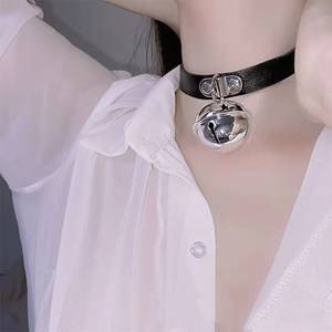 choker大铃铛项圈脖圈颈带环禁欲系男女m摇铃变装情趣情侣锁骨链