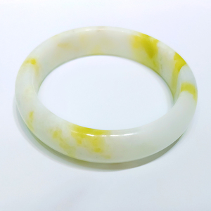 陕西西安蓝田玉手镯老坑种镯子玉姜花玉冰种玉手镯