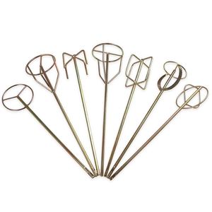 电锤水泥圆柄砂浆绞拌机打灰机腻子螺旋 搅拌杆 圆头小型打灰杆头