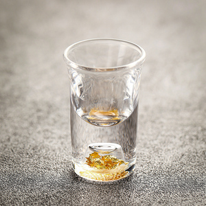 轻奢玻璃白洒杯家用水晶透明一口子弹小酒杯个人专用喝酒杯子酒盅