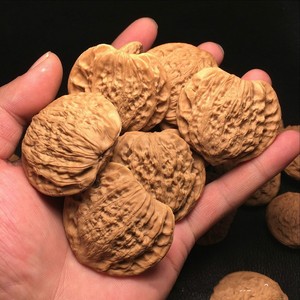 扁核桃文玩核桃树叶心形桃形云片异型吊坠夹片雕刻吊坠单只