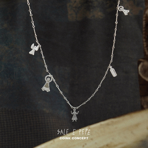 SALE E PEPE 纯银假日项链 925银原创小众设计师高级造型感锁骨链