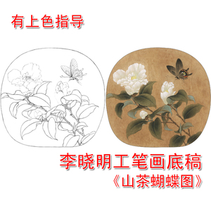 李晓明山茶蝴蝶图2图片
