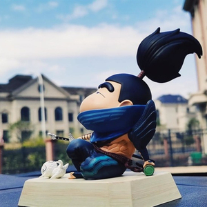 900人付款淘宝蜡笔小新cos亚索q版公仔武士小新车载机箱手办动漫二